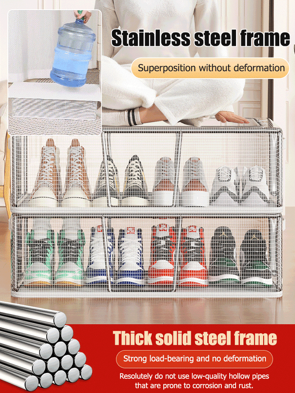 Foldable Shoe and Clothes Organizer