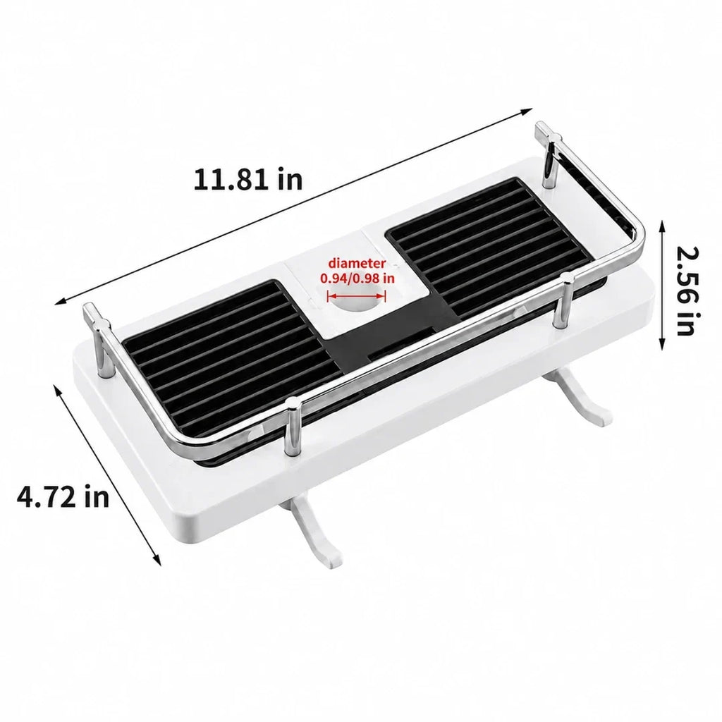 Adjustable Tension Shower Shelf, No Drilling