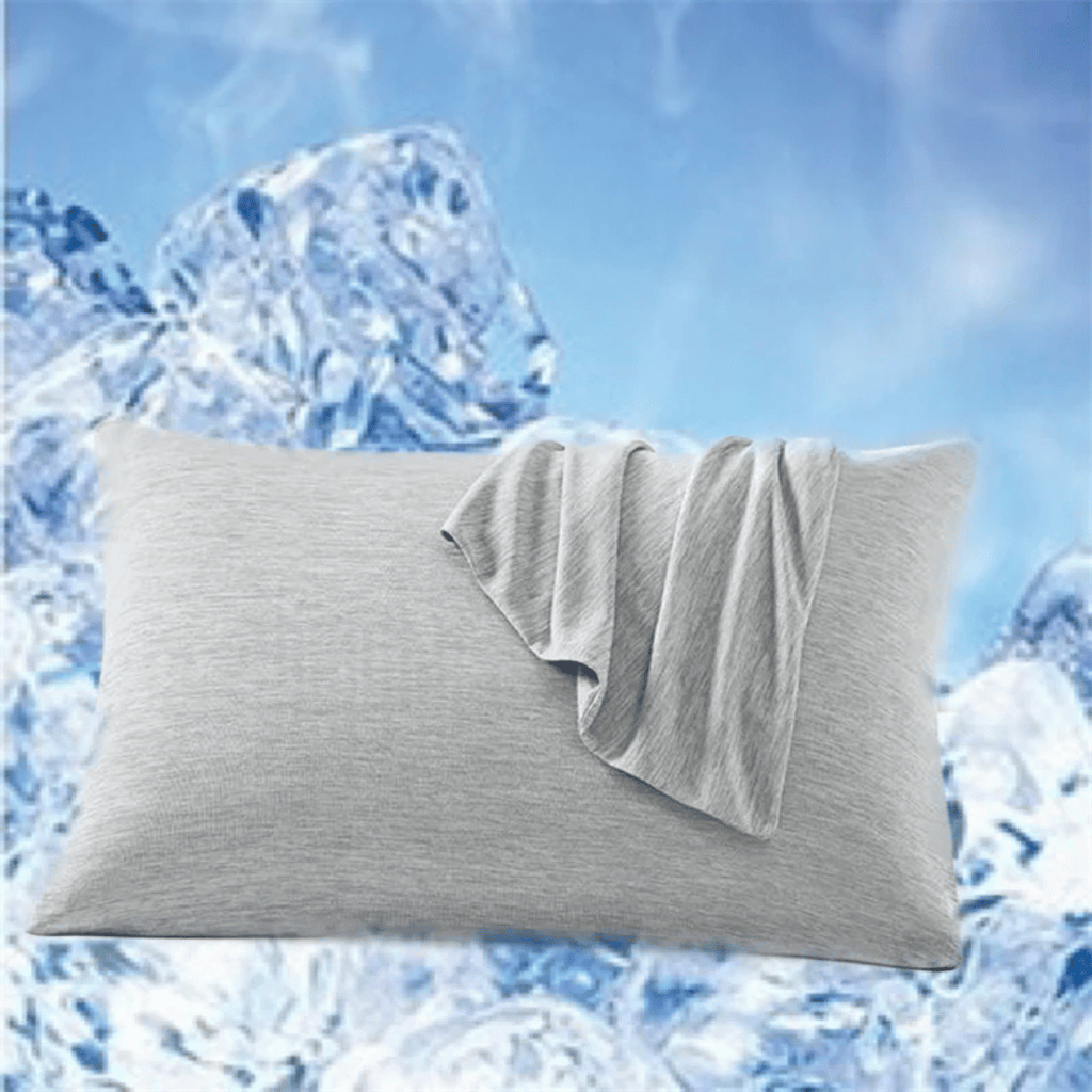 Cool-Touch Pillowcase in Grey or Light Blue