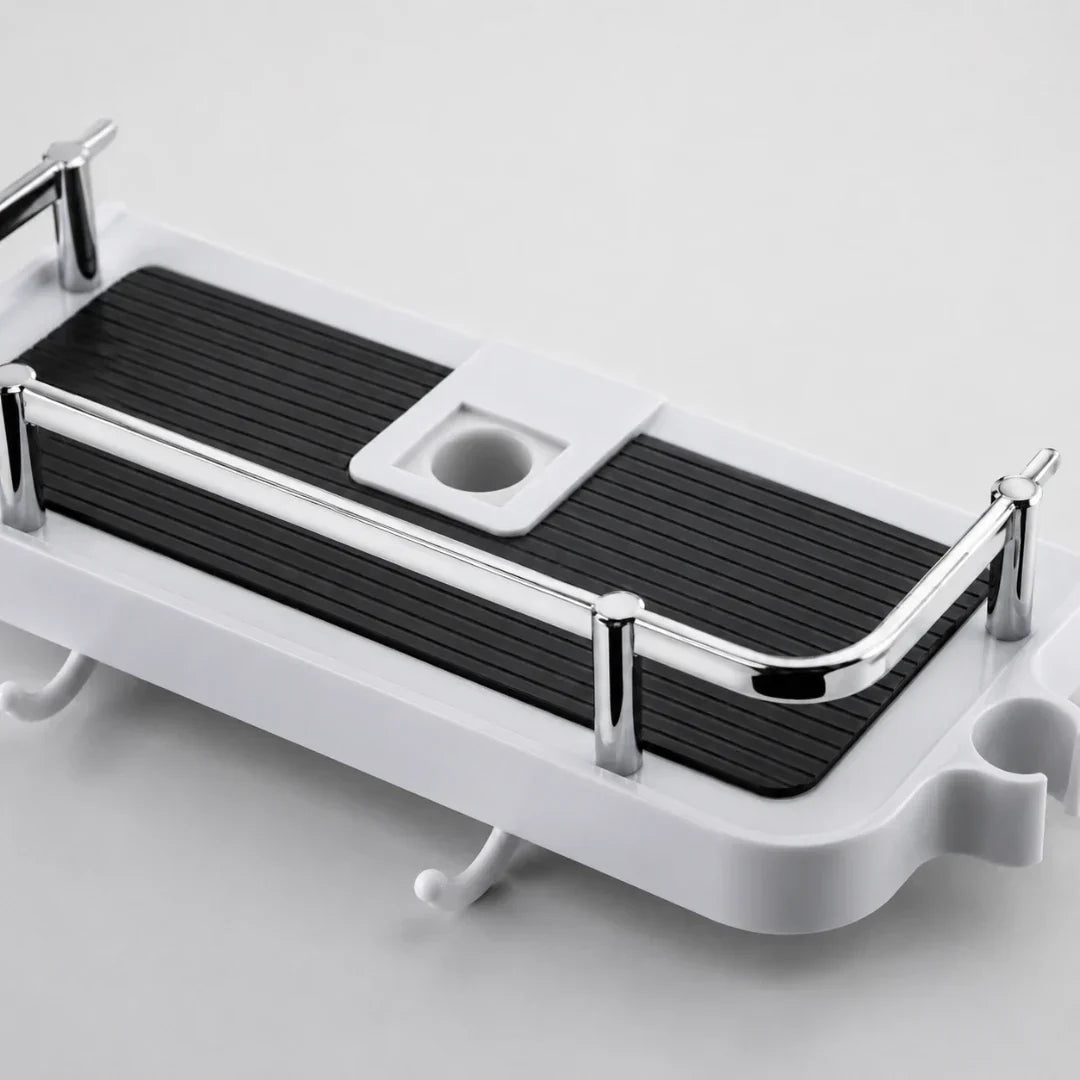 Adjustable Tension Shower Shelf, No Drilling