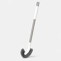 Curved Under-Rim Toilet Brush with Drip Holder