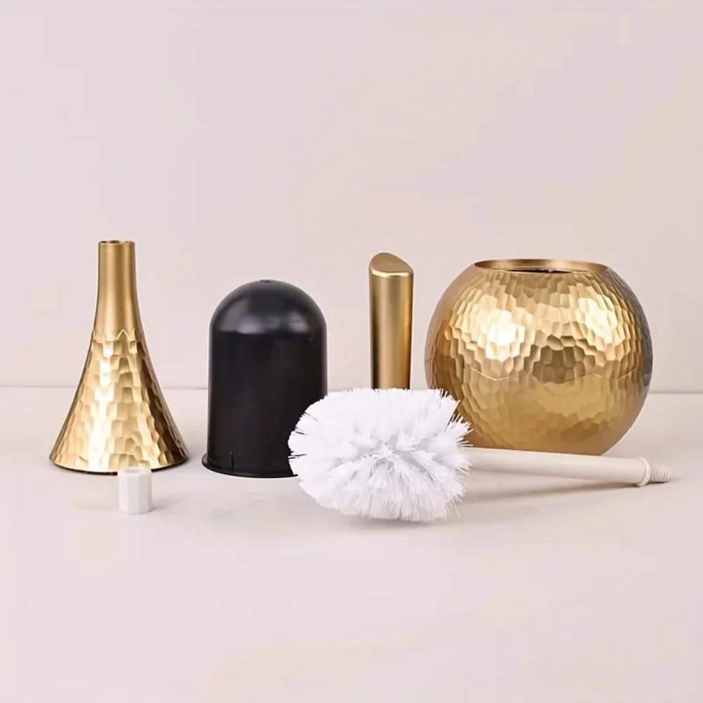 Sculpted Toilet Brush and Enclosed Holder