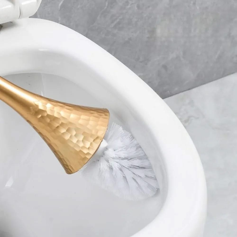 Sculpted Toilet Brush and Enclosed Holder