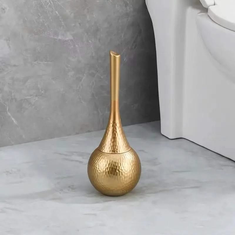 Sculpted Toilet Brush and Enclosed Holder