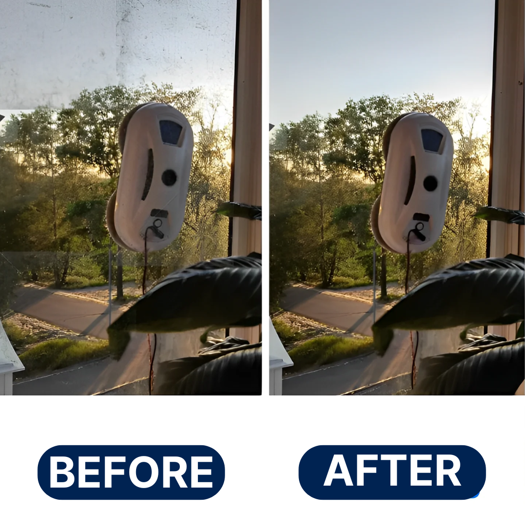 Automatic Window Cleaning Robot with Safety Cable