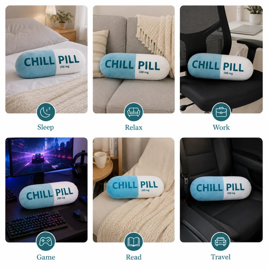 Plush Capsule Bolster Cushion in Two Lengths