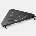 Black Wall-Mounted Corner Bathroom Shelf