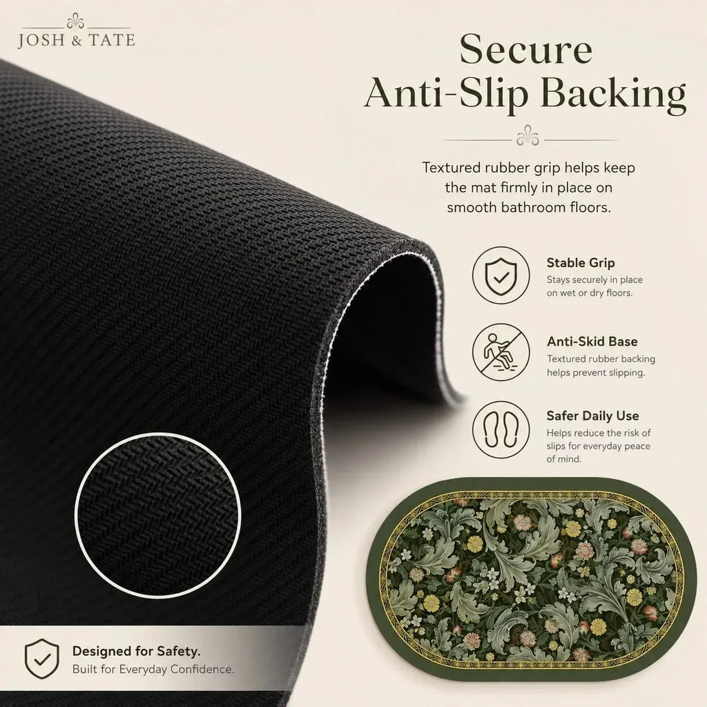 Fast-Drying Diatomite Stone Bath Mat