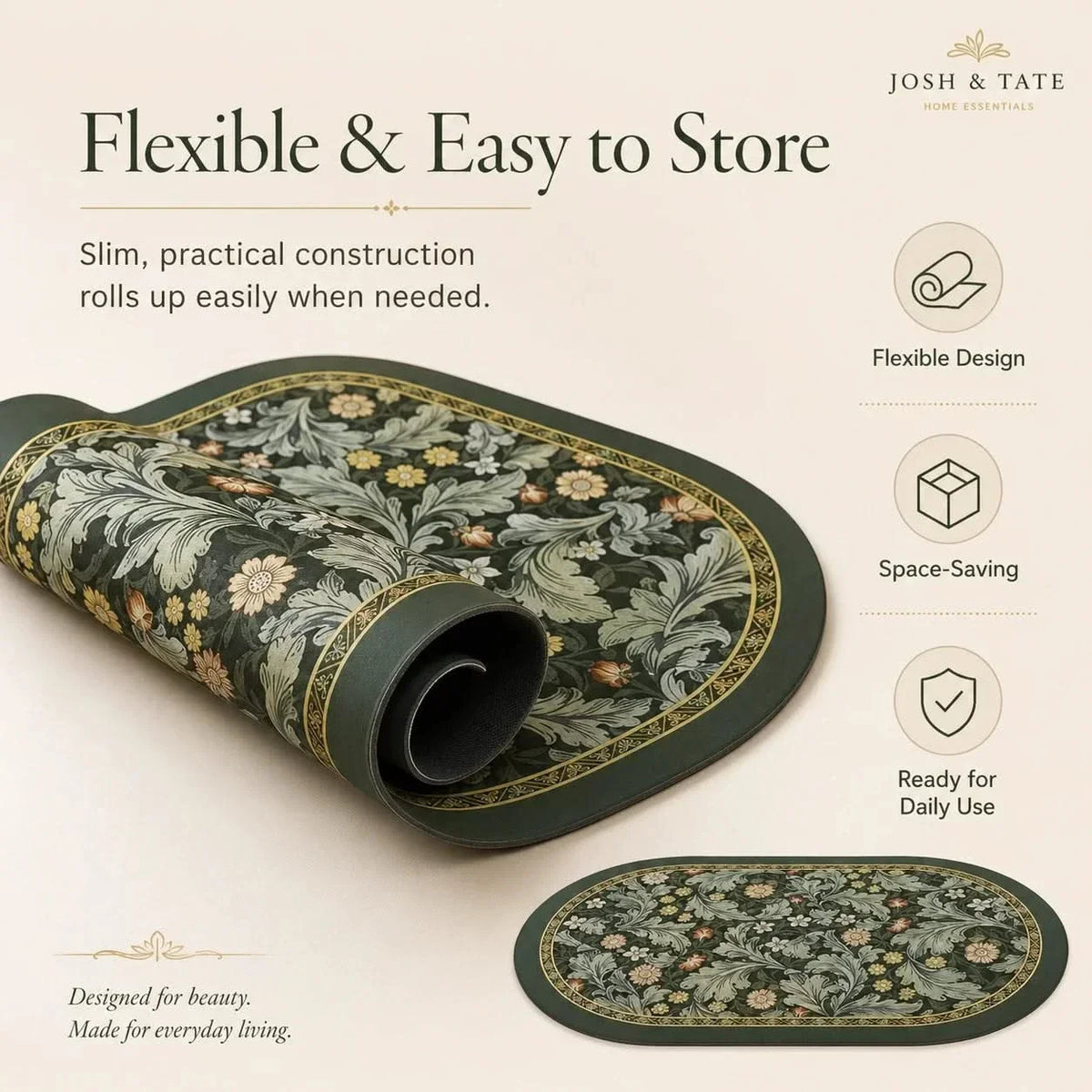 Fast-Drying Diatomite Stone Bath Mat