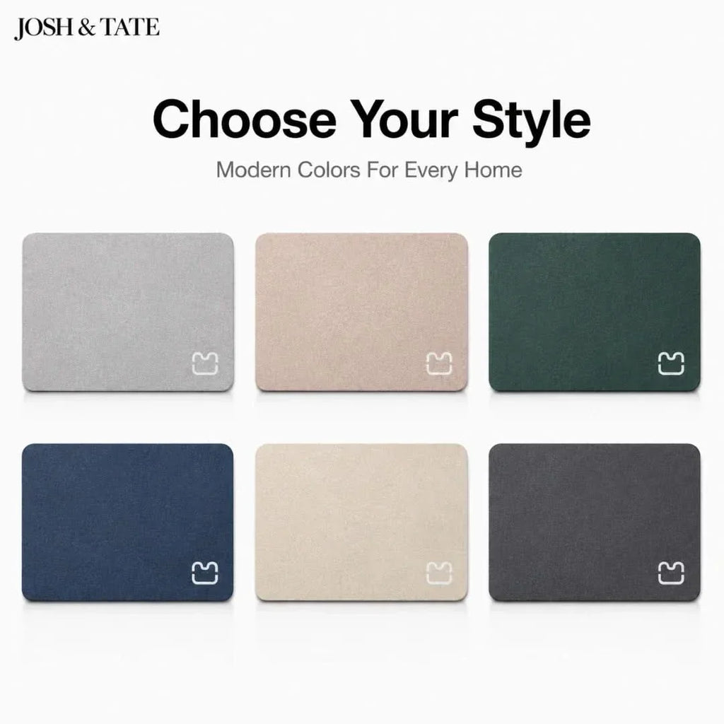 Non-Slip Diatomite Bath Mat in Six Colours