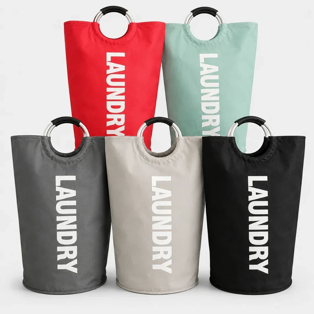 Collapsible Laundry Bag with Ring Handles – 61 x 38 cm