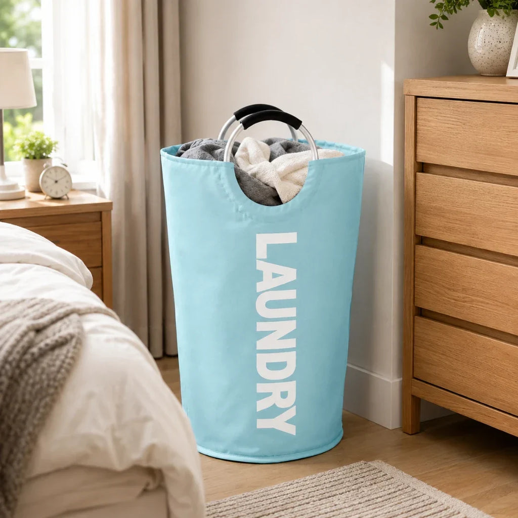 Collapsible Laundry Bag with Ring Handles – 61 x 38 cm