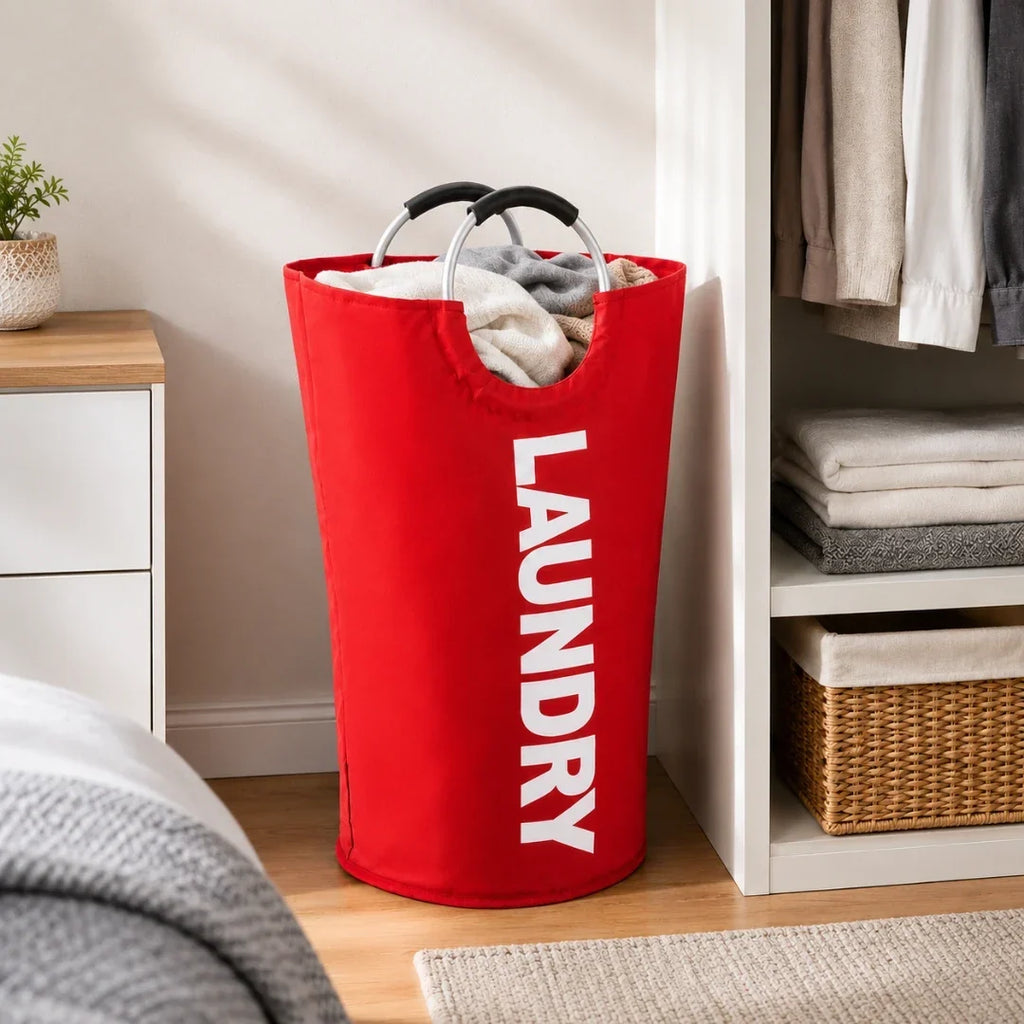 Collapsible Laundry Bag with Ring Handles – 61 x 38 cm