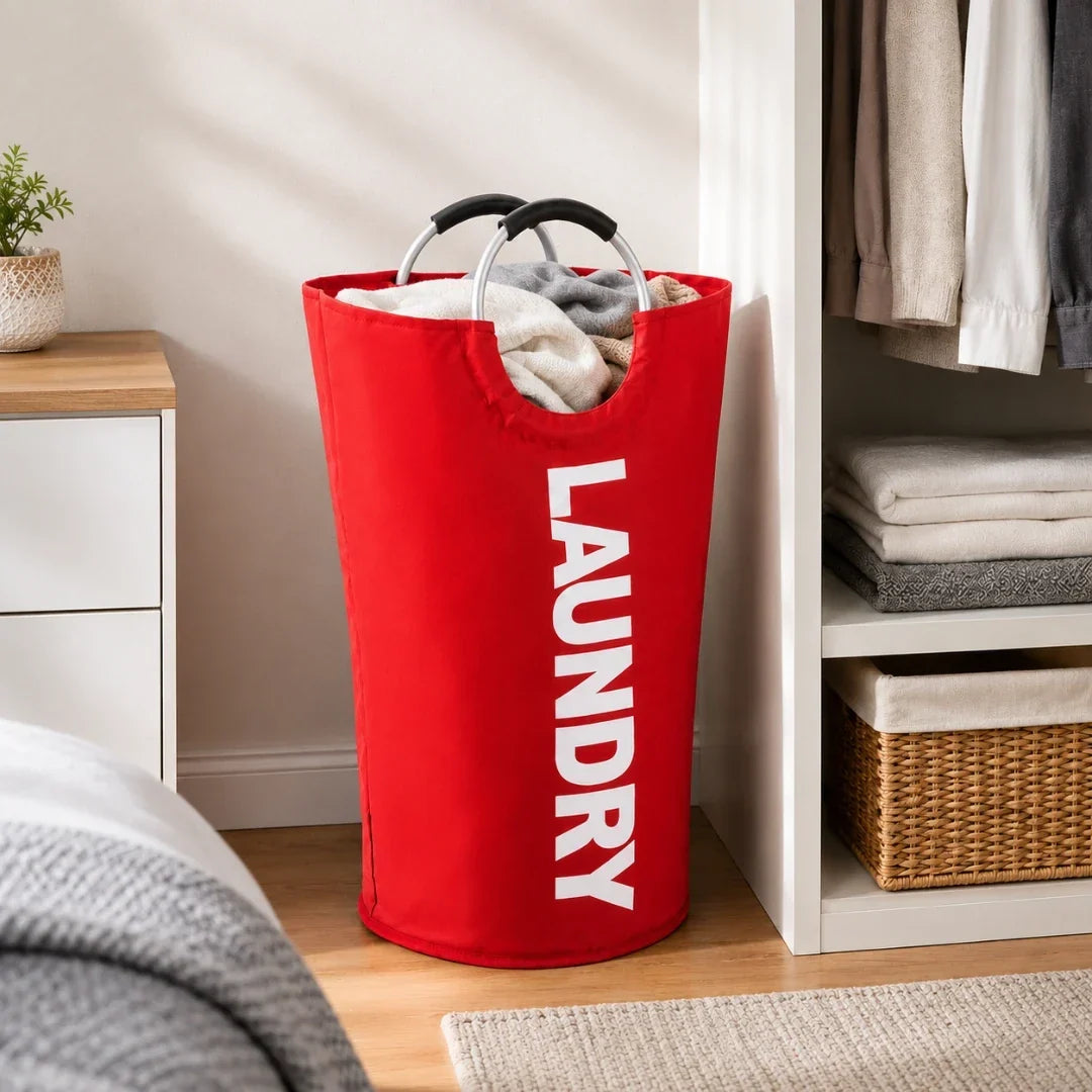 Collapsible Laundry Bag with Ring Handles – 61 x 38 cm