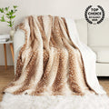 Deer Print Faux Fur Throw Blanket in Two Sizes