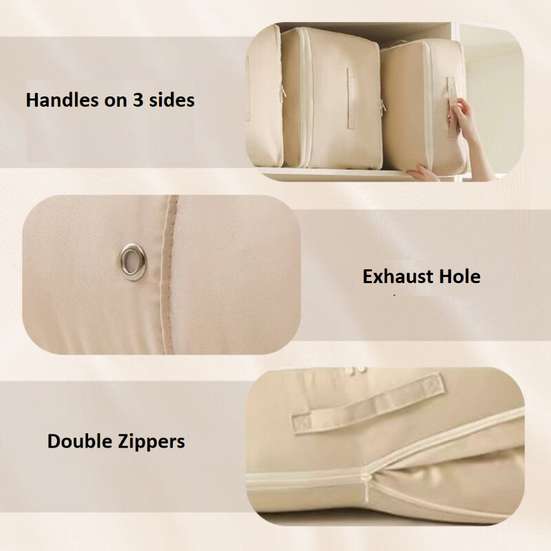 Self-Compressing Storage Bags, No Vacuum Needed