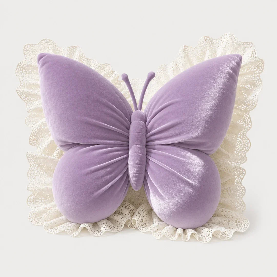 Butterfly Lace Cushion for Sofa and Bed