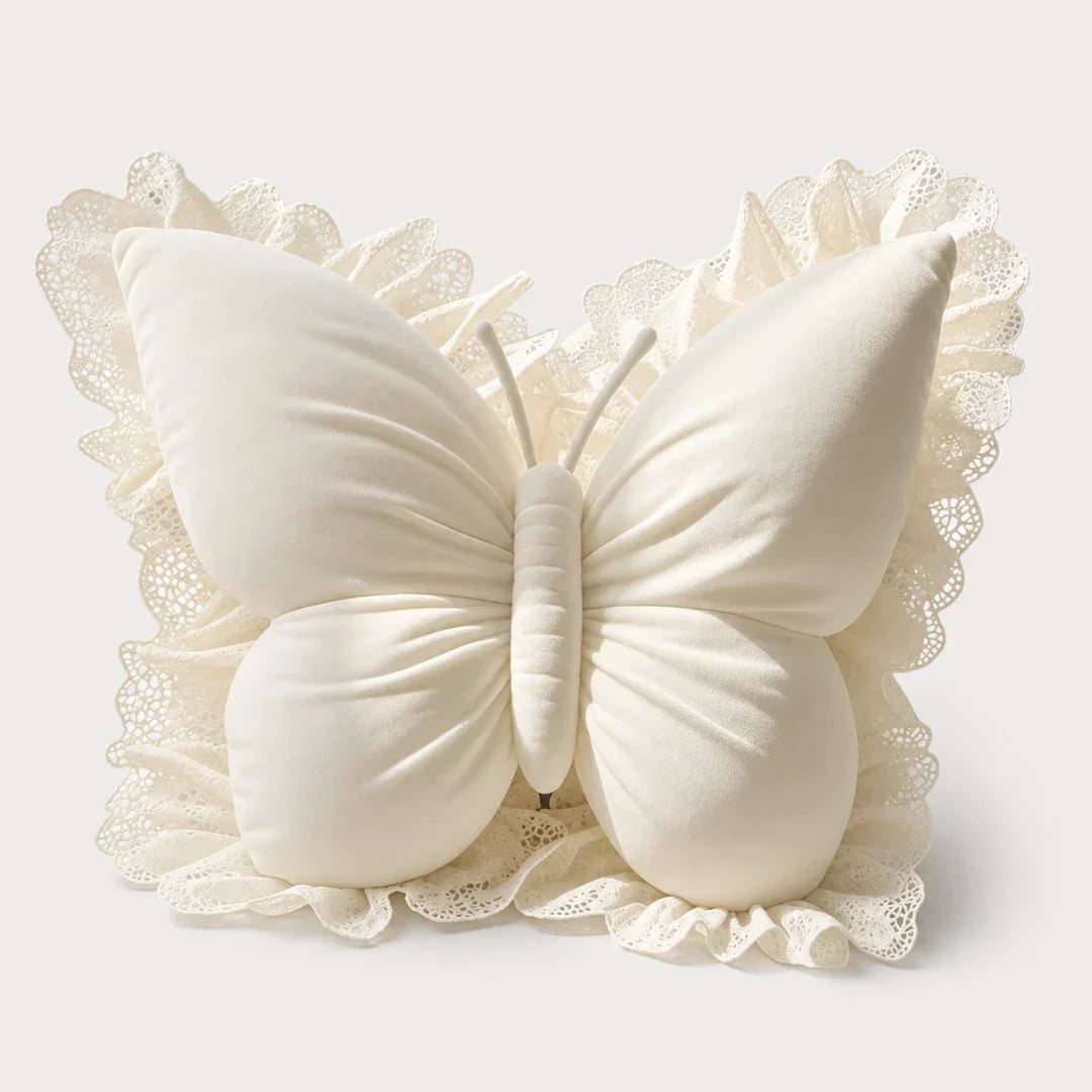 Butterfly Lace Cushion for Sofa and Bed