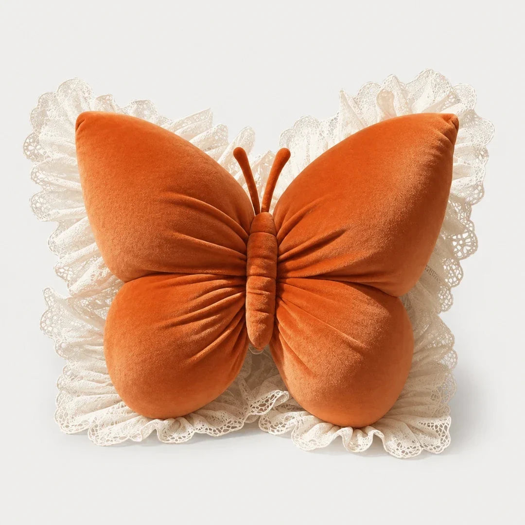 Butterfly Lace Cushion for Sofa and Bed