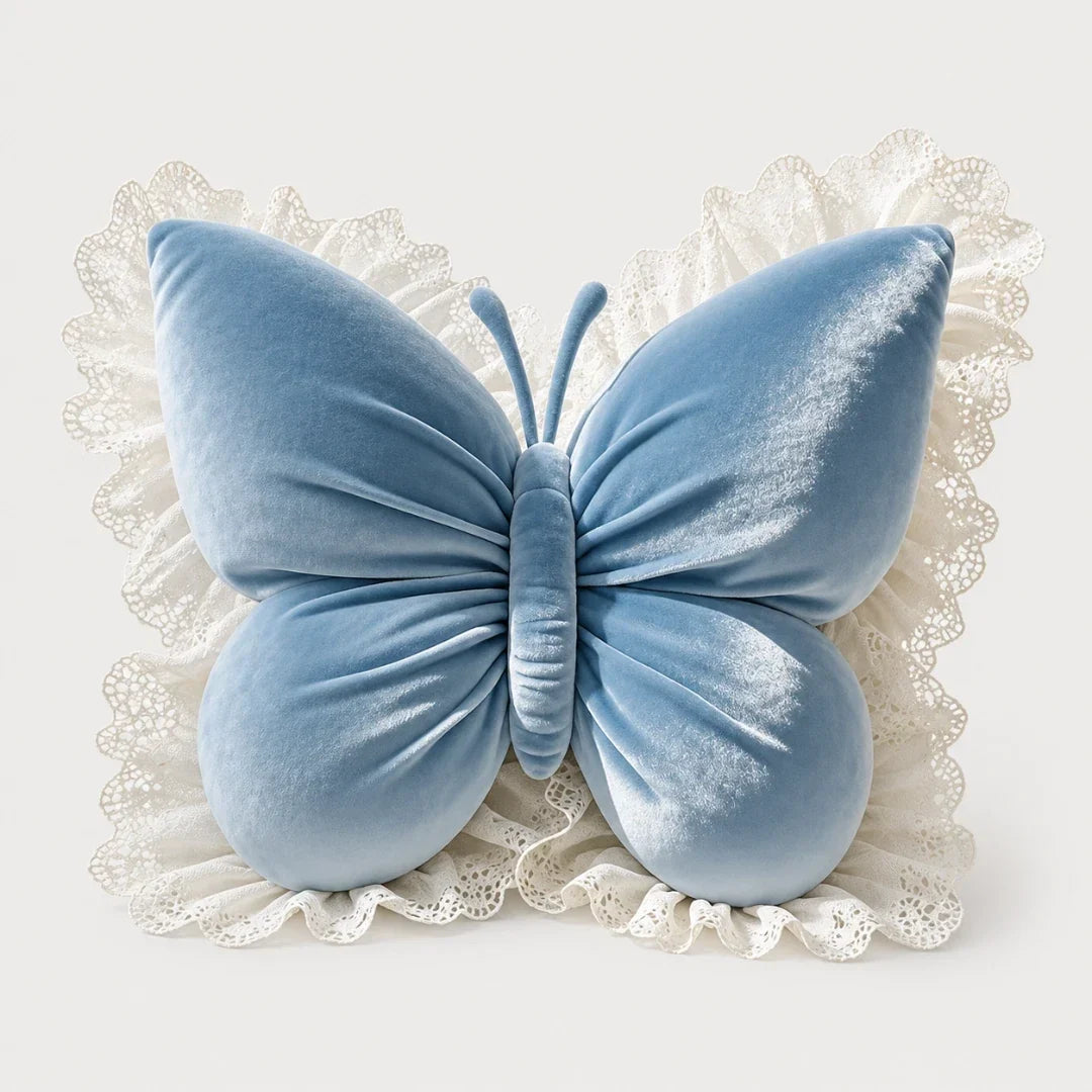 Butterfly Lace Cushion for Sofa and Bed