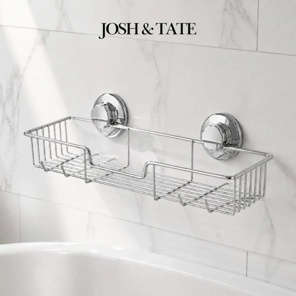 Twist-Lock Wire Shower Caddy, No Drilling