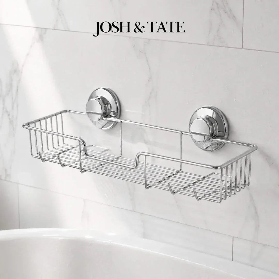 Twist-Lock Wire Shower Caddy, No Drilling
