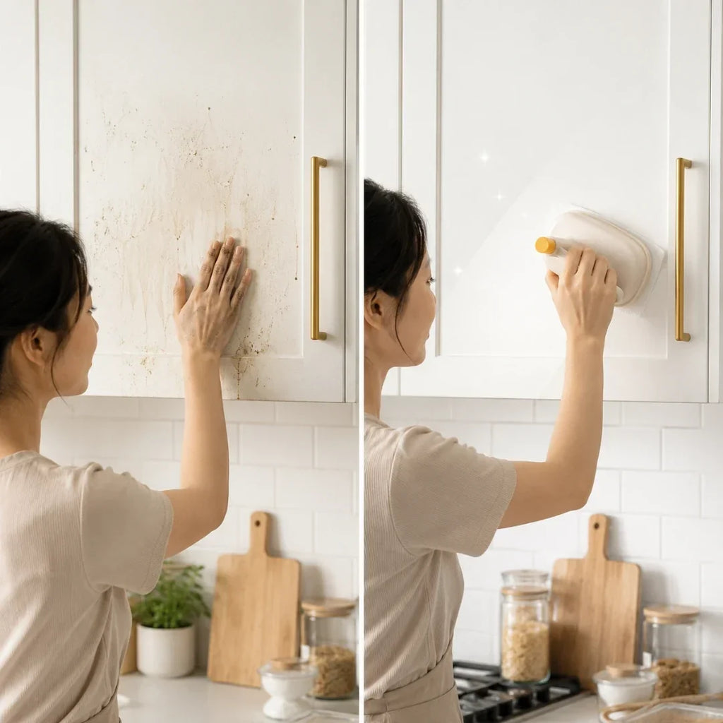 Refillable Cleaning Brush with 50 Pads