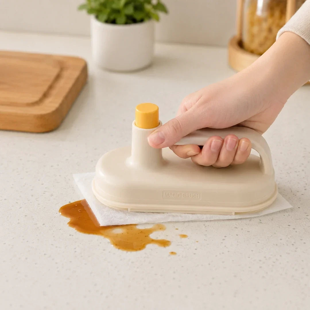 Refillable Cleaning Brush with 50 Pads