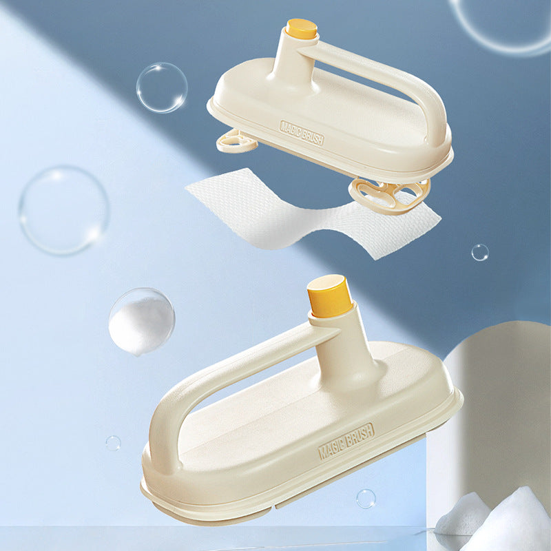 Refillable Cleaning Brush with 50 Pads