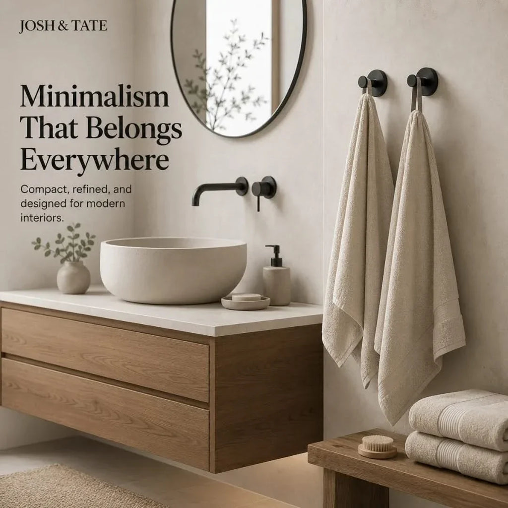 Minimal Adhesive Wall Hook Set in 4 Finishes