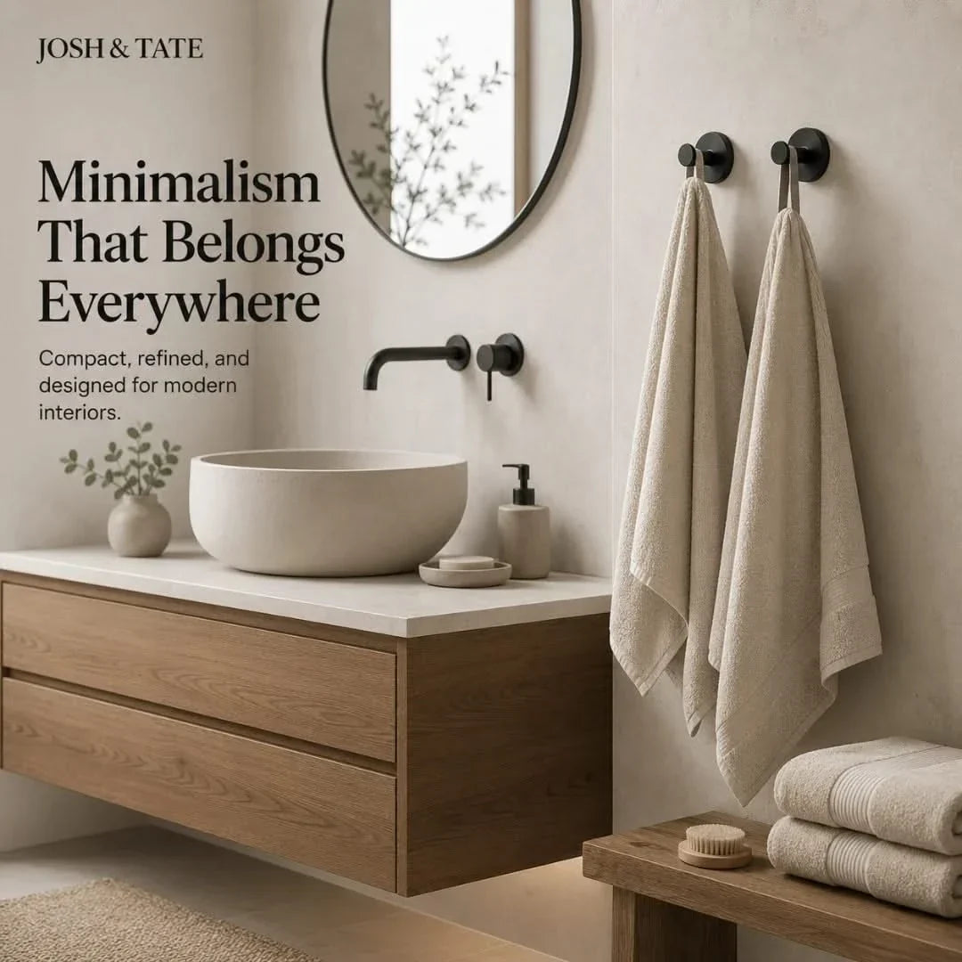 Minimal Adhesive Wall Hook Set in 4 Finishes
