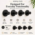 Minimal Adhesive Wall Hook Set in 4 Finishes