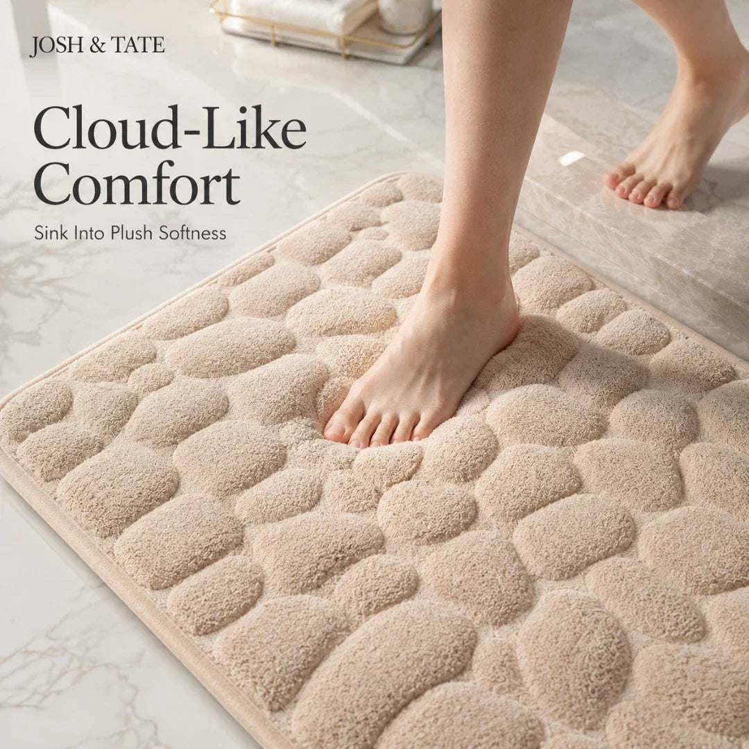 Non-Slip Memory Foam Bath Mat, 40 × 60 cm