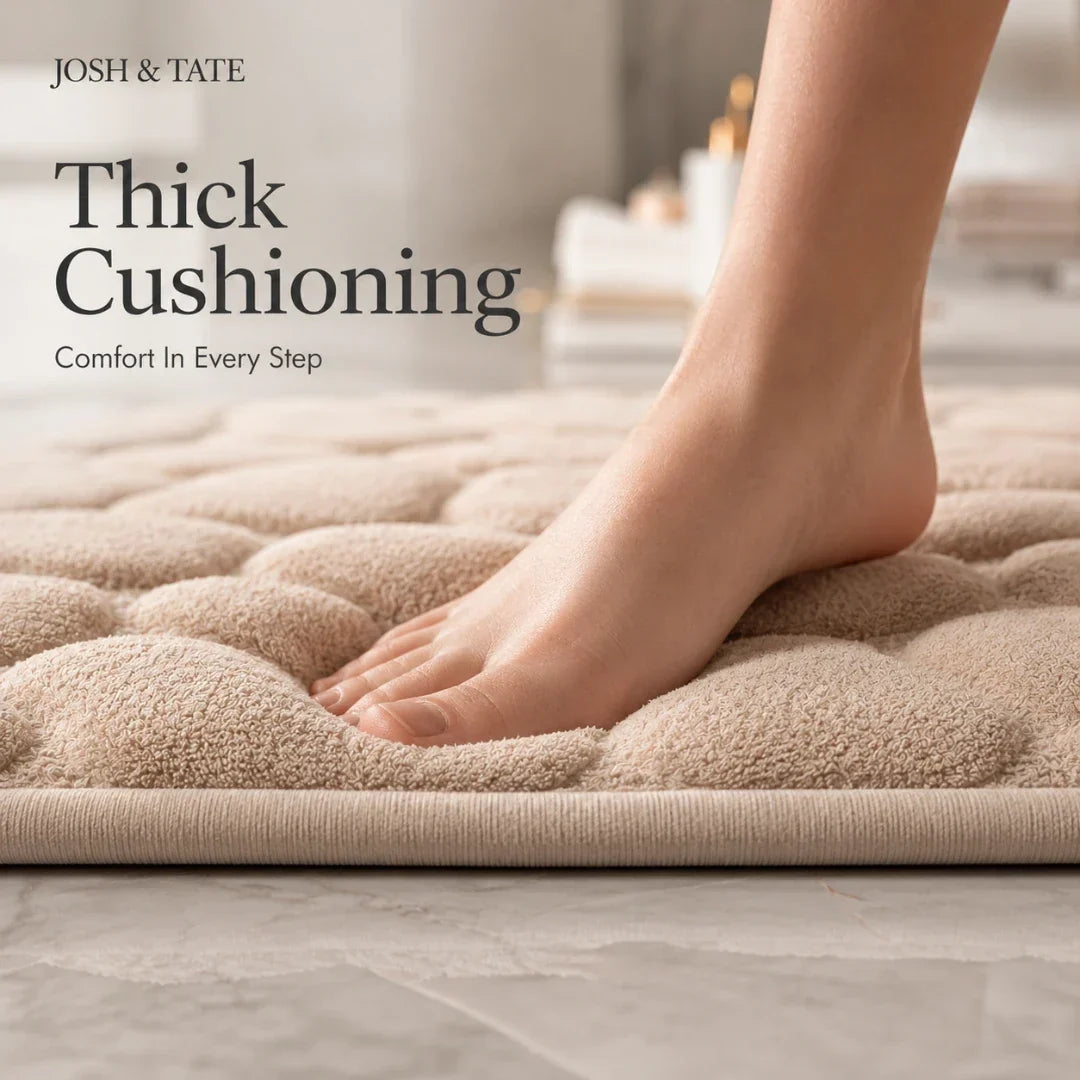 Non-Slip Memory Foam Bath Mat, 40 × 60 cm