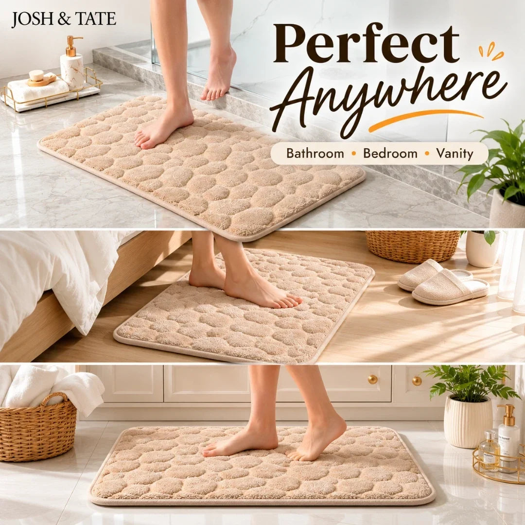 Non-Slip Memory Foam Bath Mat, 40 × 60 cm