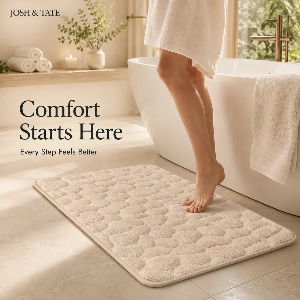 Non-Slip Memory Foam Bath Mat, 40 × 60 cm
