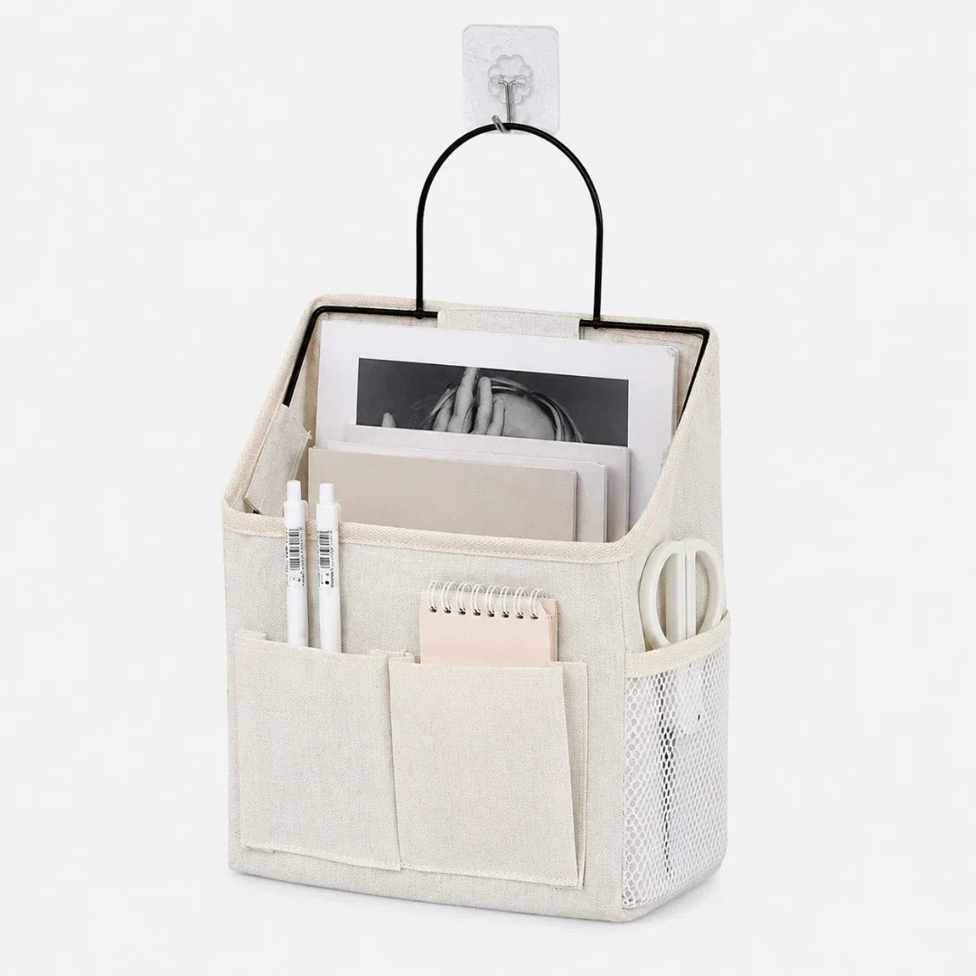 Hanging Bedside Organizer with 3 Pockets