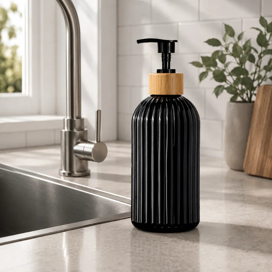 Fluted Soap Dispenser 500ml, Four Colours