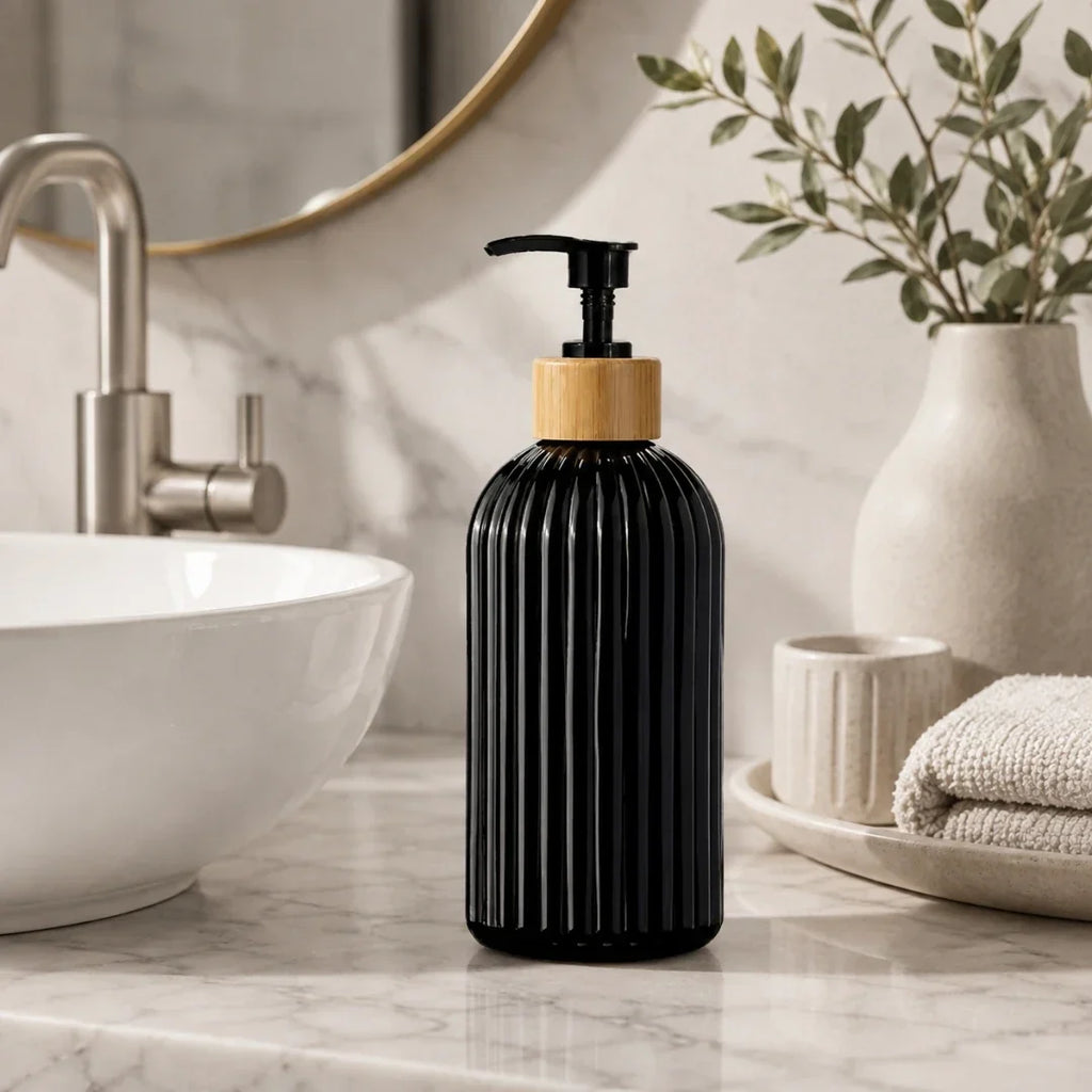 Fluted Soap Dispenser 500ml, Four Colours