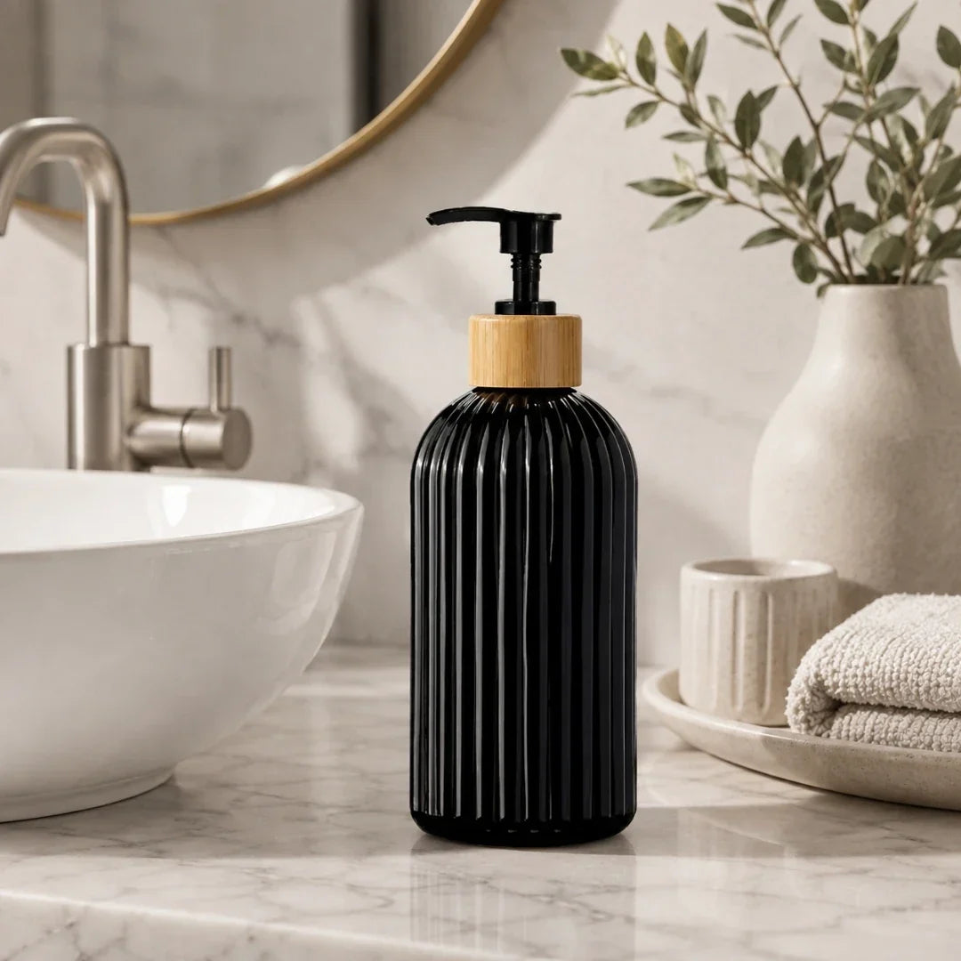 Fluted Soap Dispenser 500ml, Four Colours