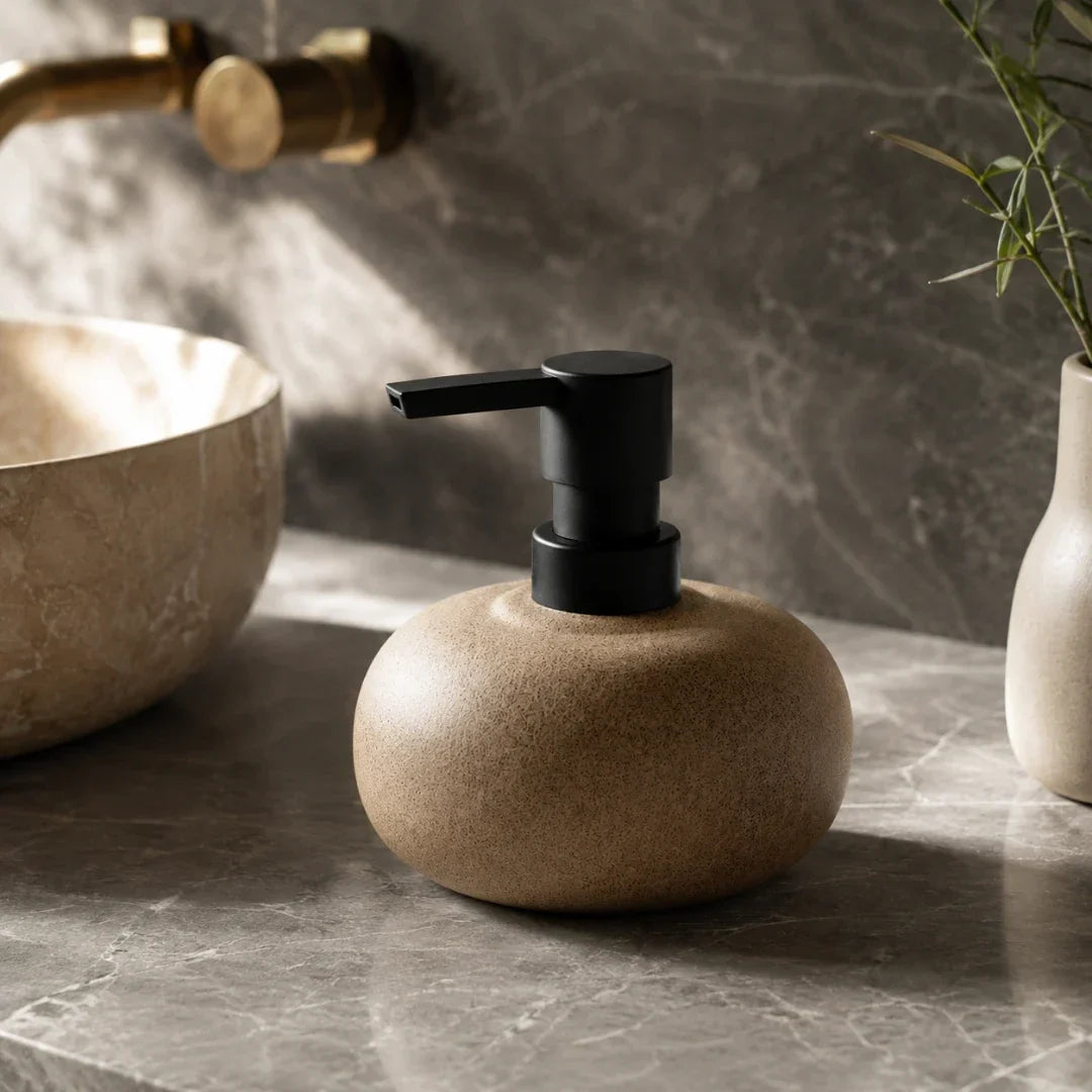 Stoneware Ceramic Soap Dispenser, 300ml