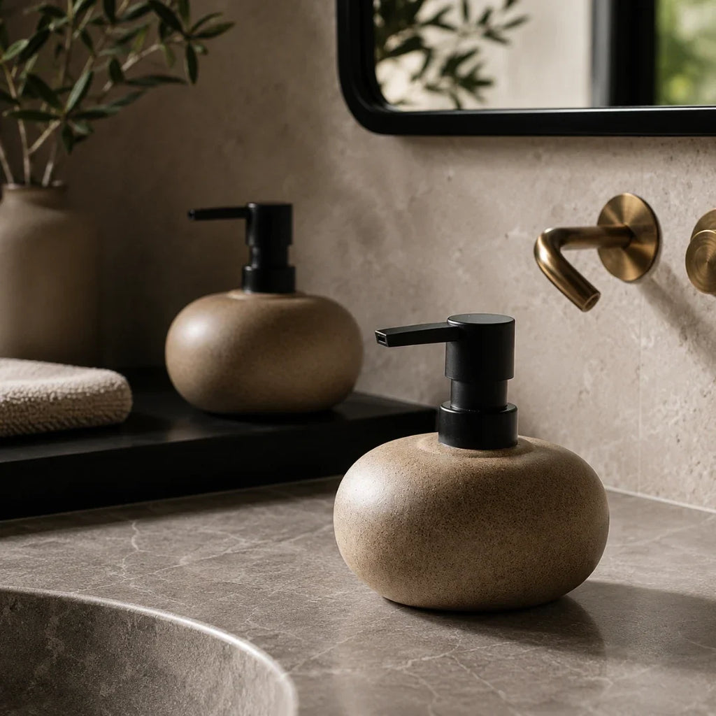 Stoneware Ceramic Soap Dispenser, 300ml