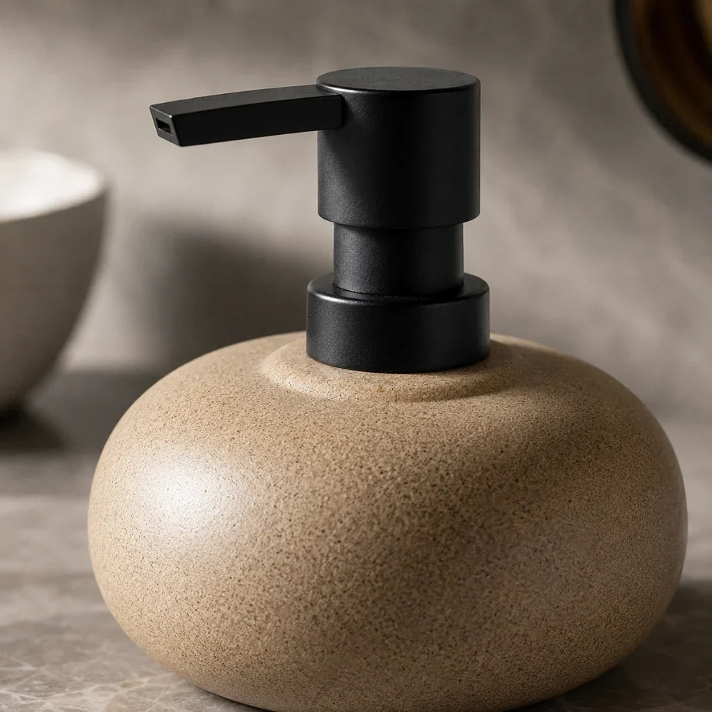 Stoneware Ceramic Soap Dispenser, 300ml