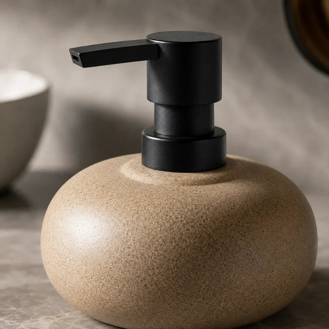 Stoneware Ceramic Soap Dispenser, 300ml