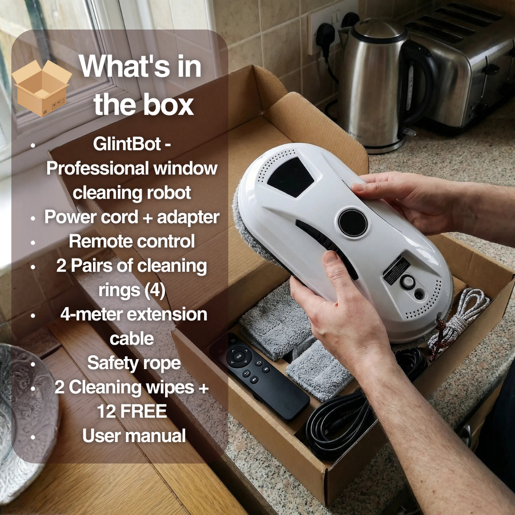 Automatic Window Cleaning Robot with Safety Cable