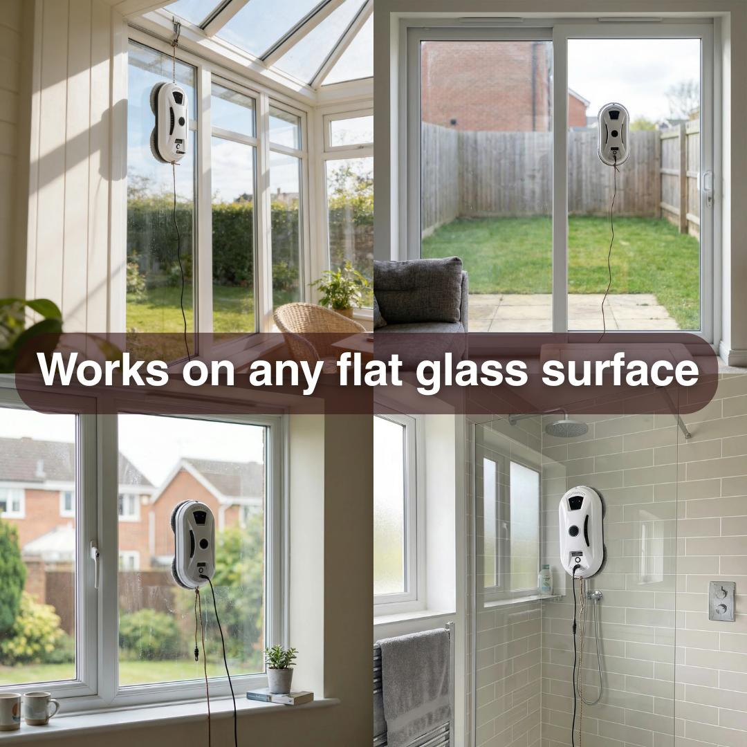 Automatic Window Cleaning Robot with Safety Cable
