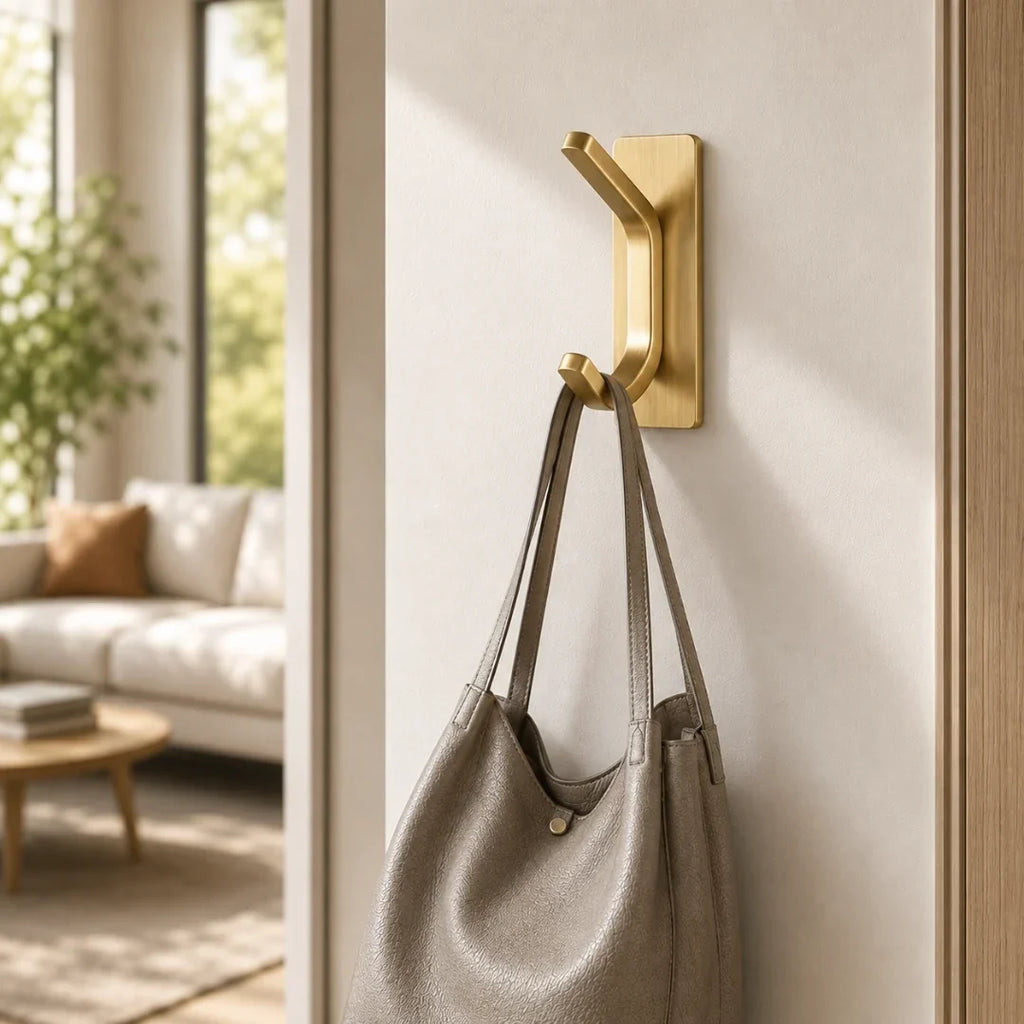 Minimalist Steel Wall Hook in Three Finishes