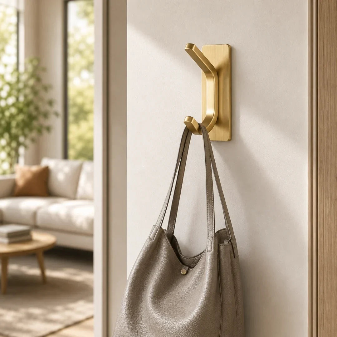 Minimalist Steel Wall Hook in Three Finishes
