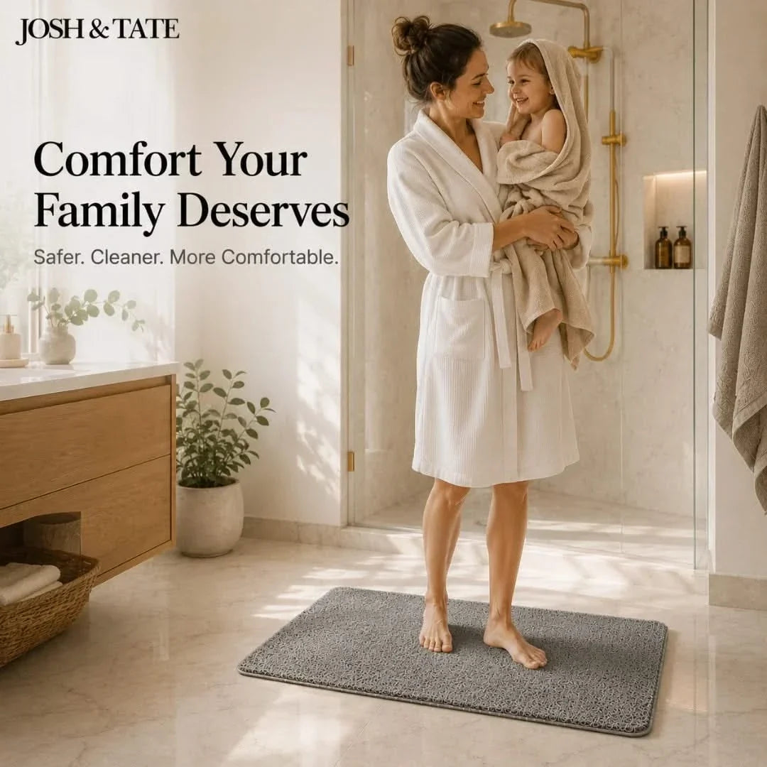 Anti-Slip Absorbent Bath Mat in Three Sizes