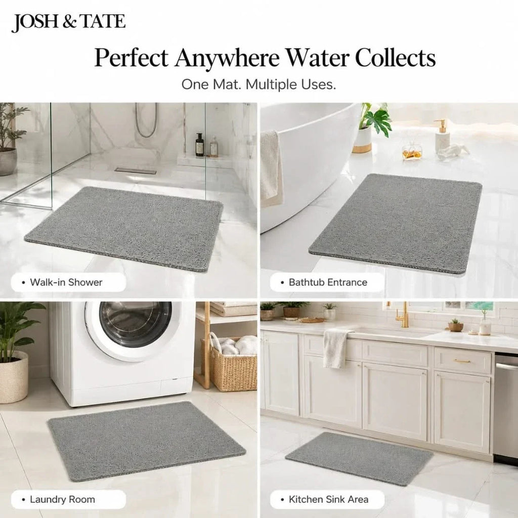 Anti-Slip Absorbent Bath Mat in Three Sizes